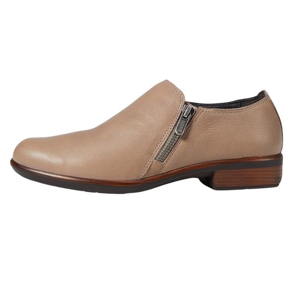 Naot Womens Autan Shoes EU 35 US 4M Gray Leather Flats Slip On Loafers - Picture 2 of 12